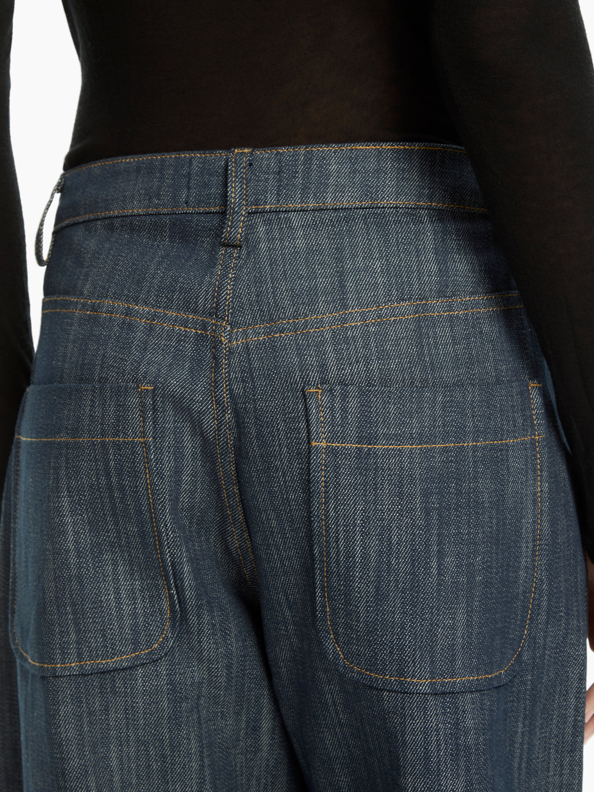 IXOS Pantaloni in denim con vita asimmetrica BLU