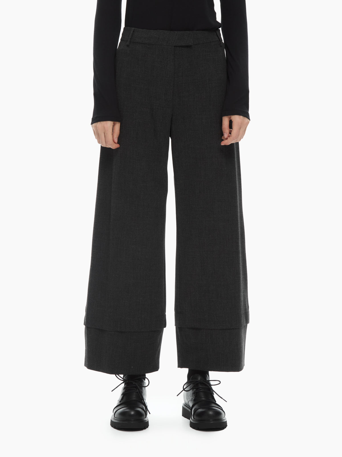 IXOS Pantaloni ampi con fondo sovrapposto GRIGIO