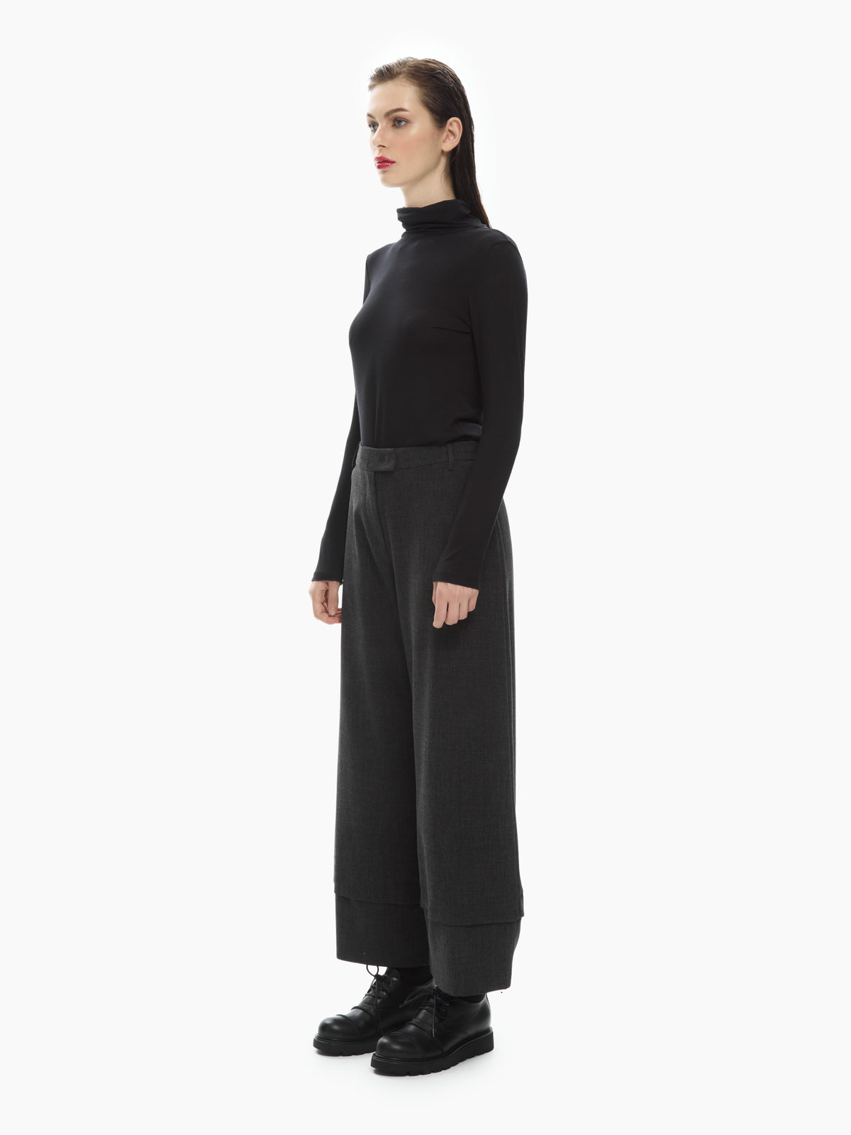 IXOS Pantaloni ampi con fondo sovrapposto GRIGIO
