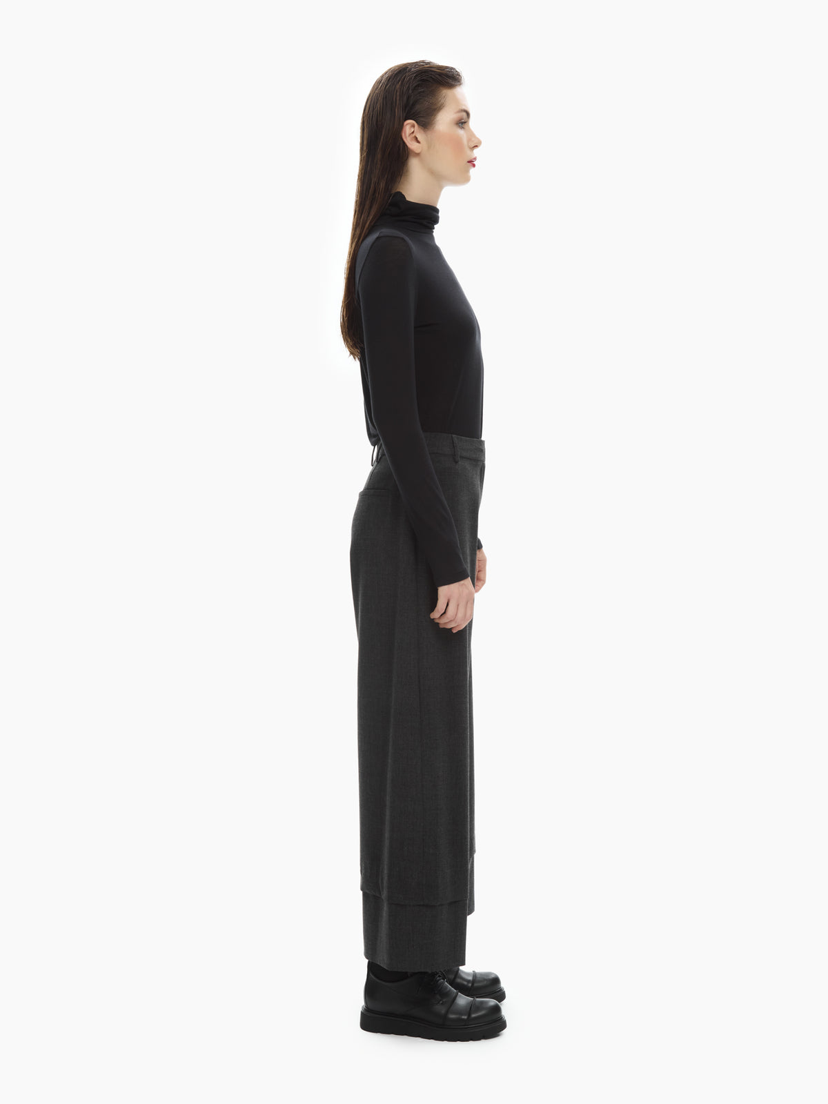 IXOS Pantaloni ampi con fondo sovrapposto GRIGIO