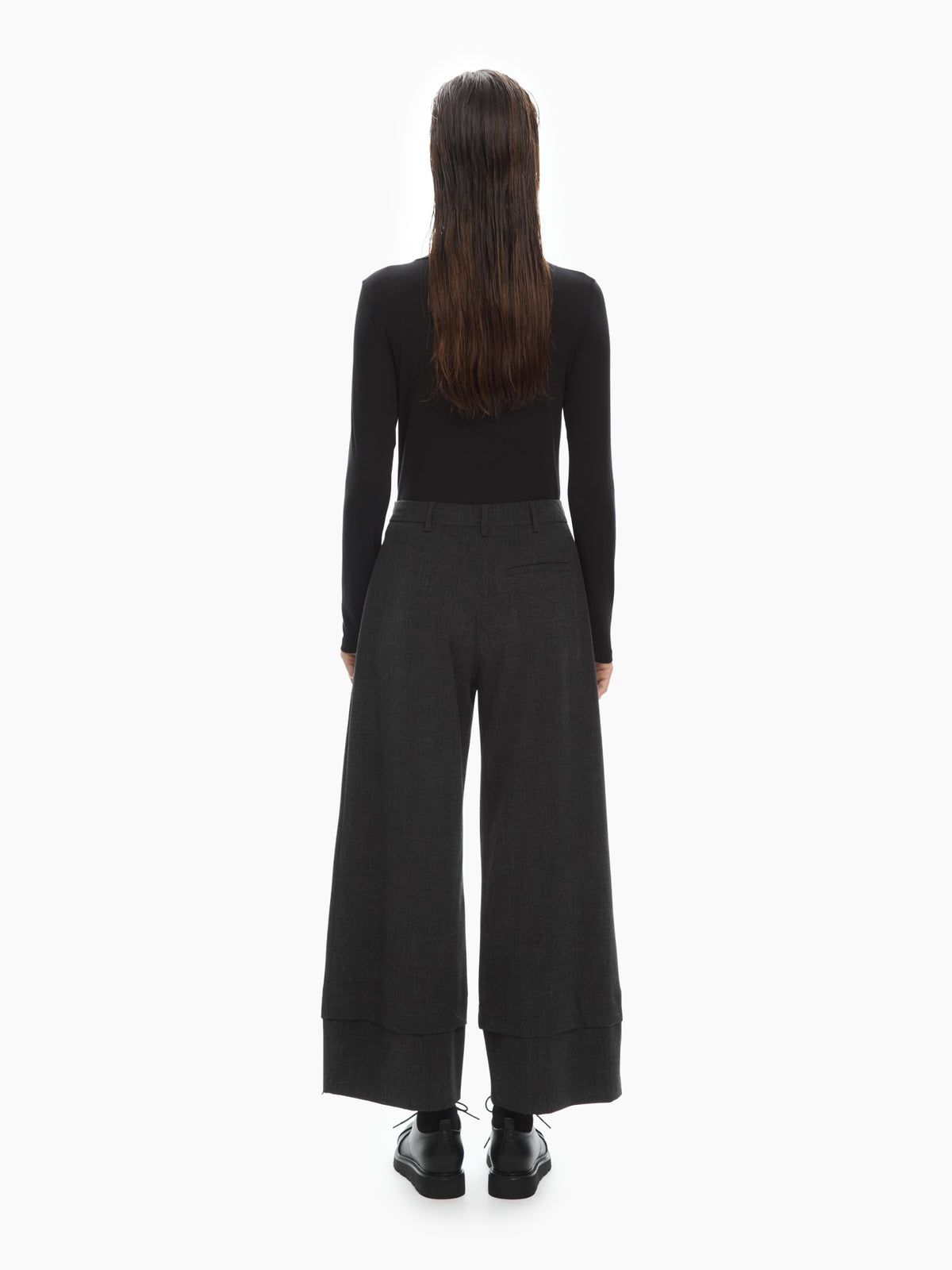 IXOS Pantaloni ampi con fondo sovrapposto GRIGIO