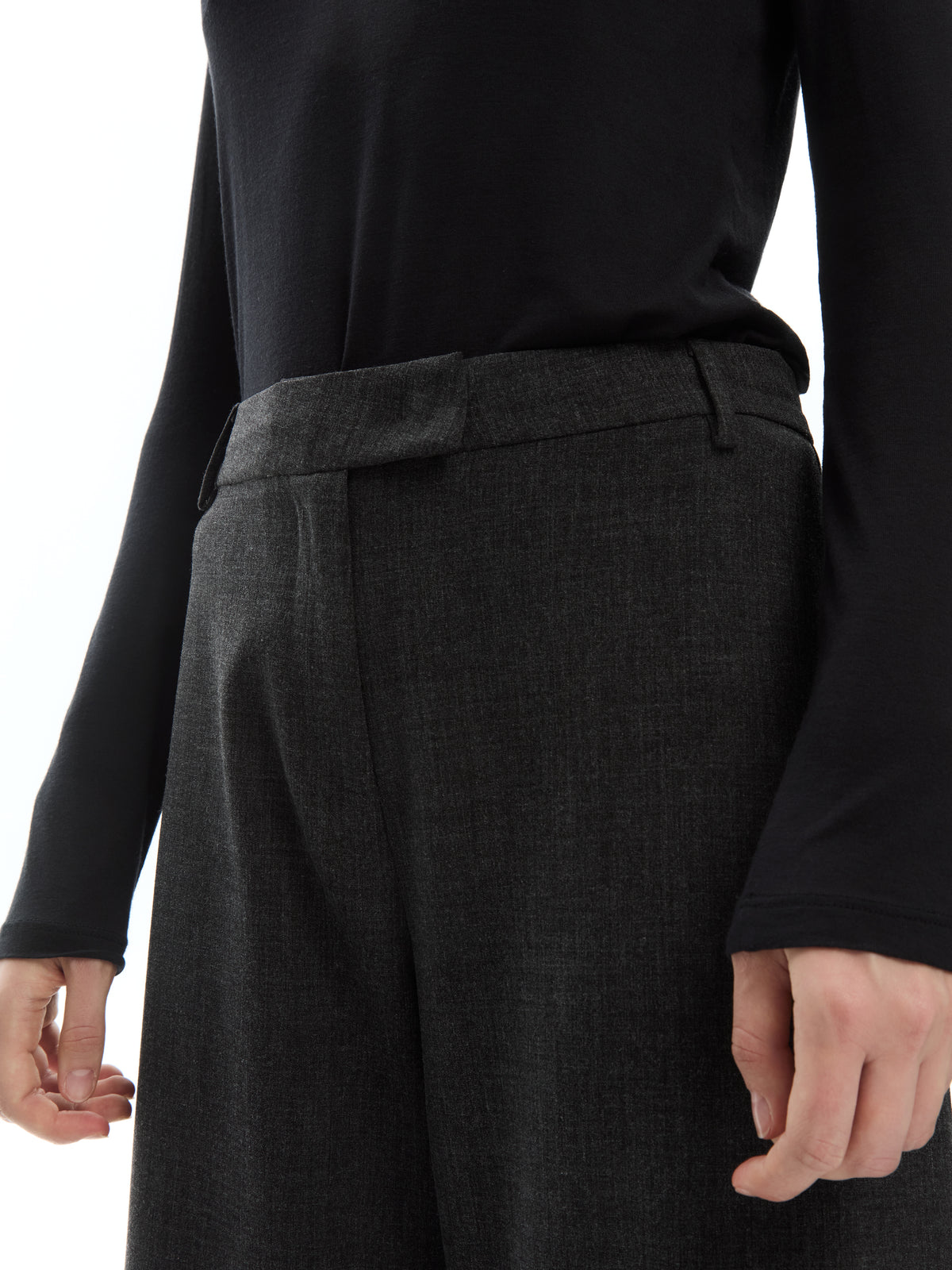 IXOS Pantaloni ampi con fondo sovrapposto GRIGIO