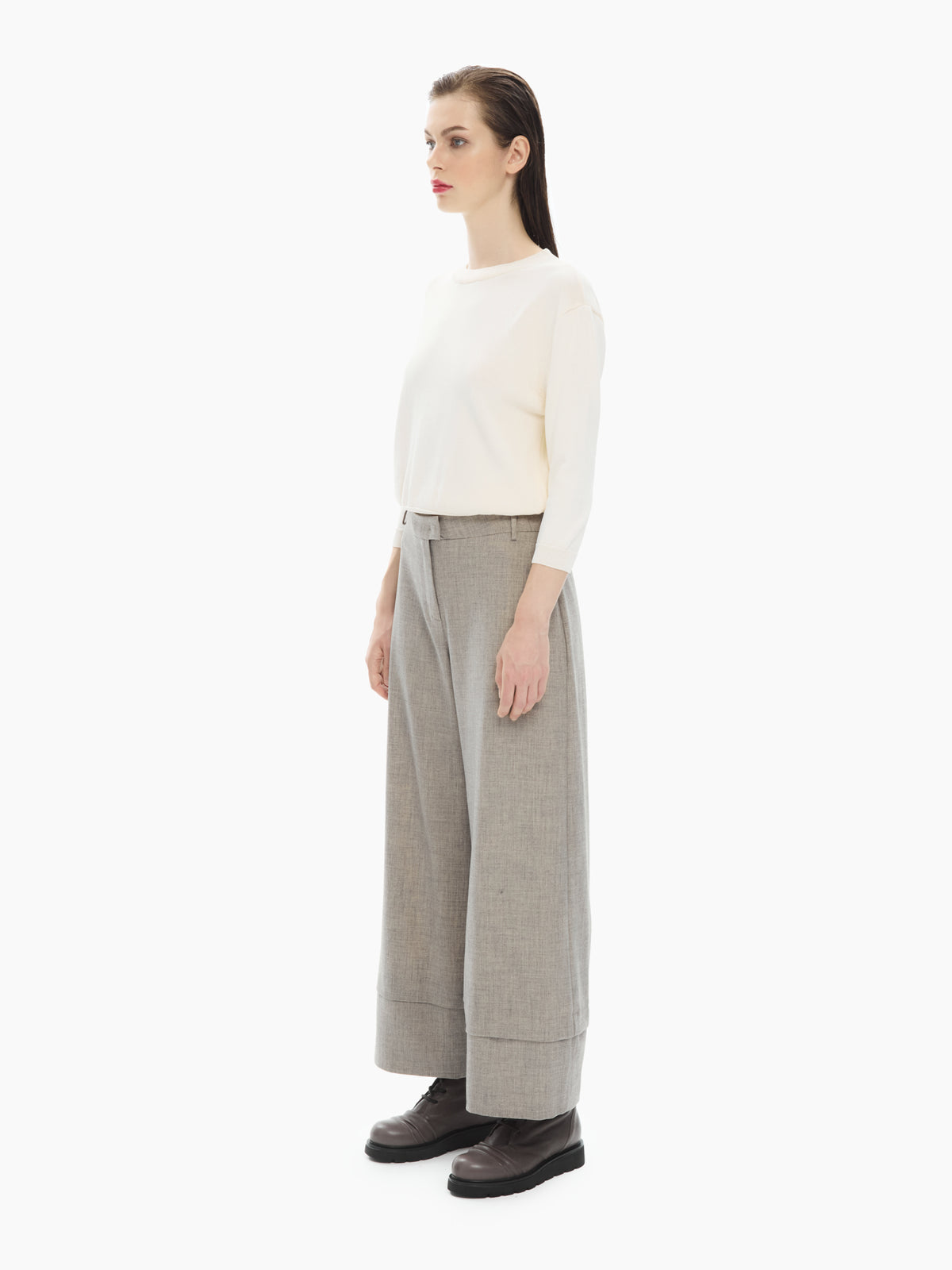 IXOS Pantaloni ampi con fondo sovrapposto