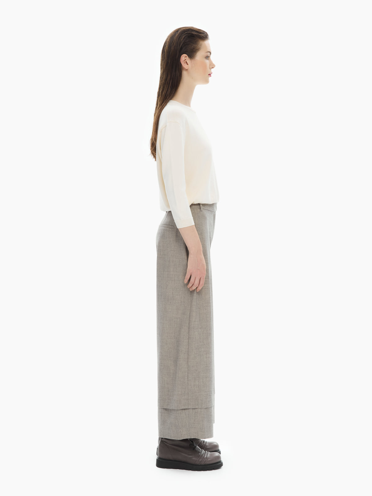 IXOS Pantaloni ampi con fondo sovrapposto