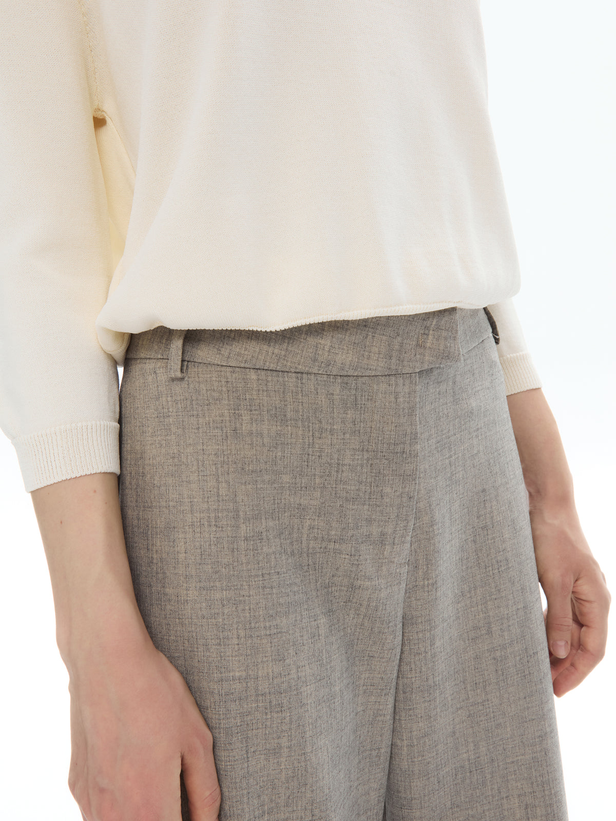 IXOS Pantaloni ampi con fondo sovrapposto
