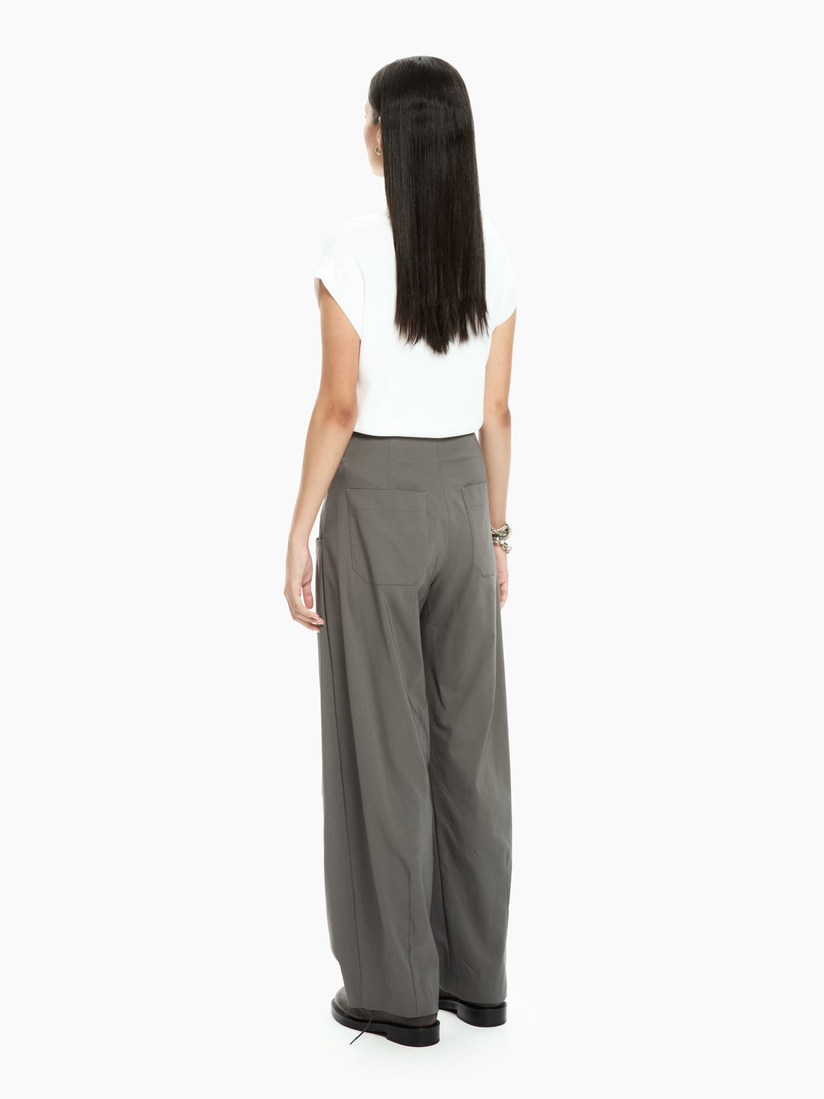 IXOS Pantaloni con maxi tasche drappeggiate NERO