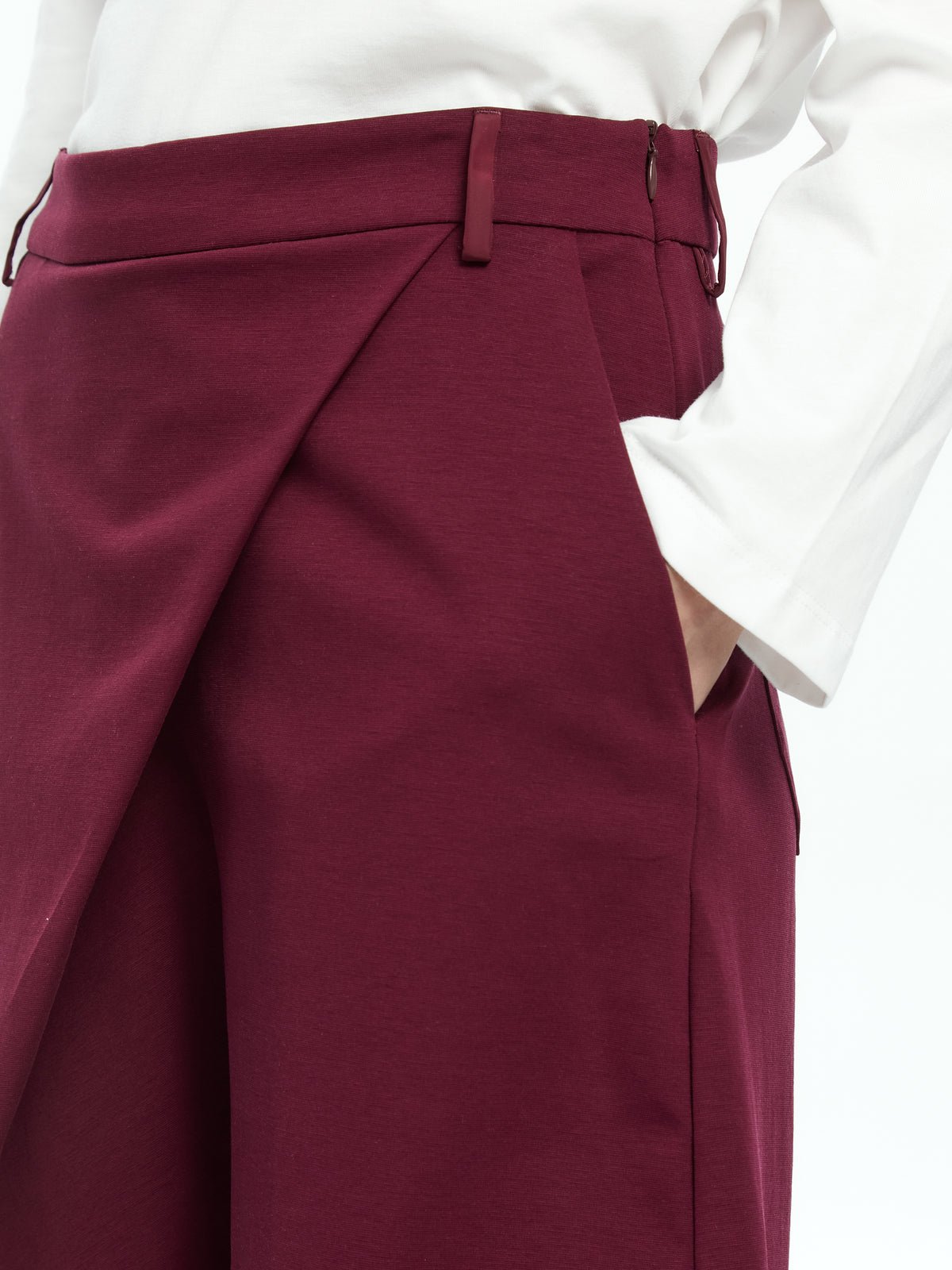 IXOS Pantaloni balloon asimmetrici BORDEAUX