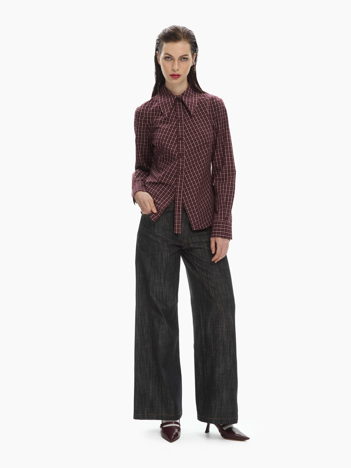 IXOS Pantaloni in denim ampi NERO