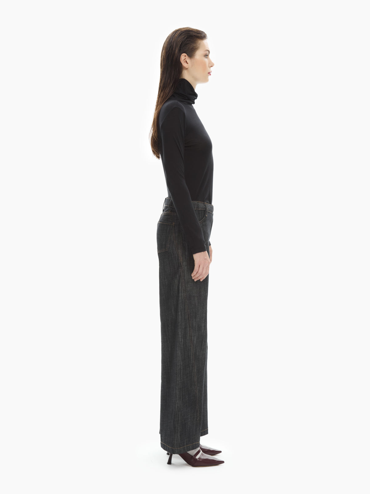 IXOS Pantaloni in denim ampi NERO