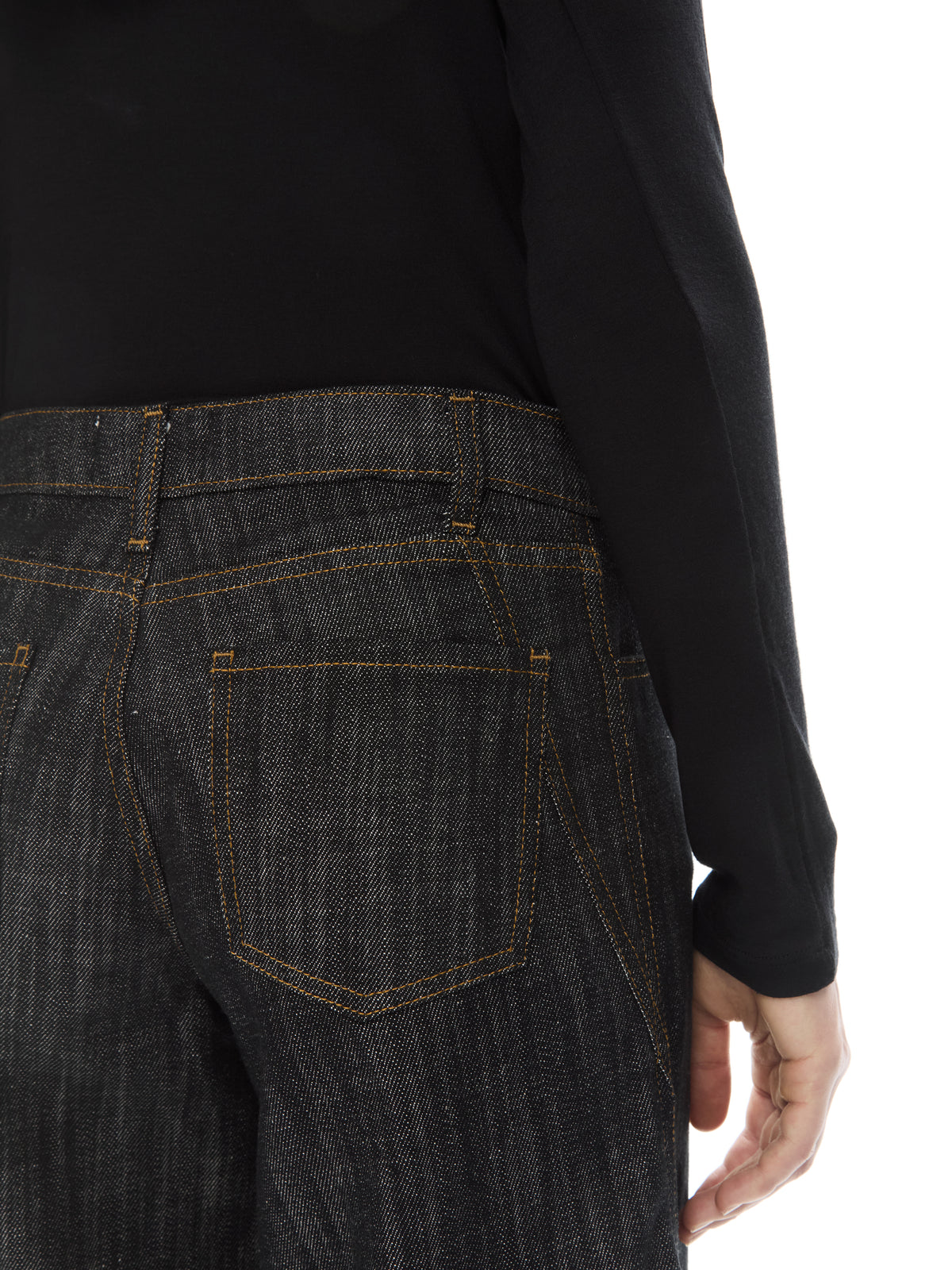IXOS Pantaloni in denim ampi NERO