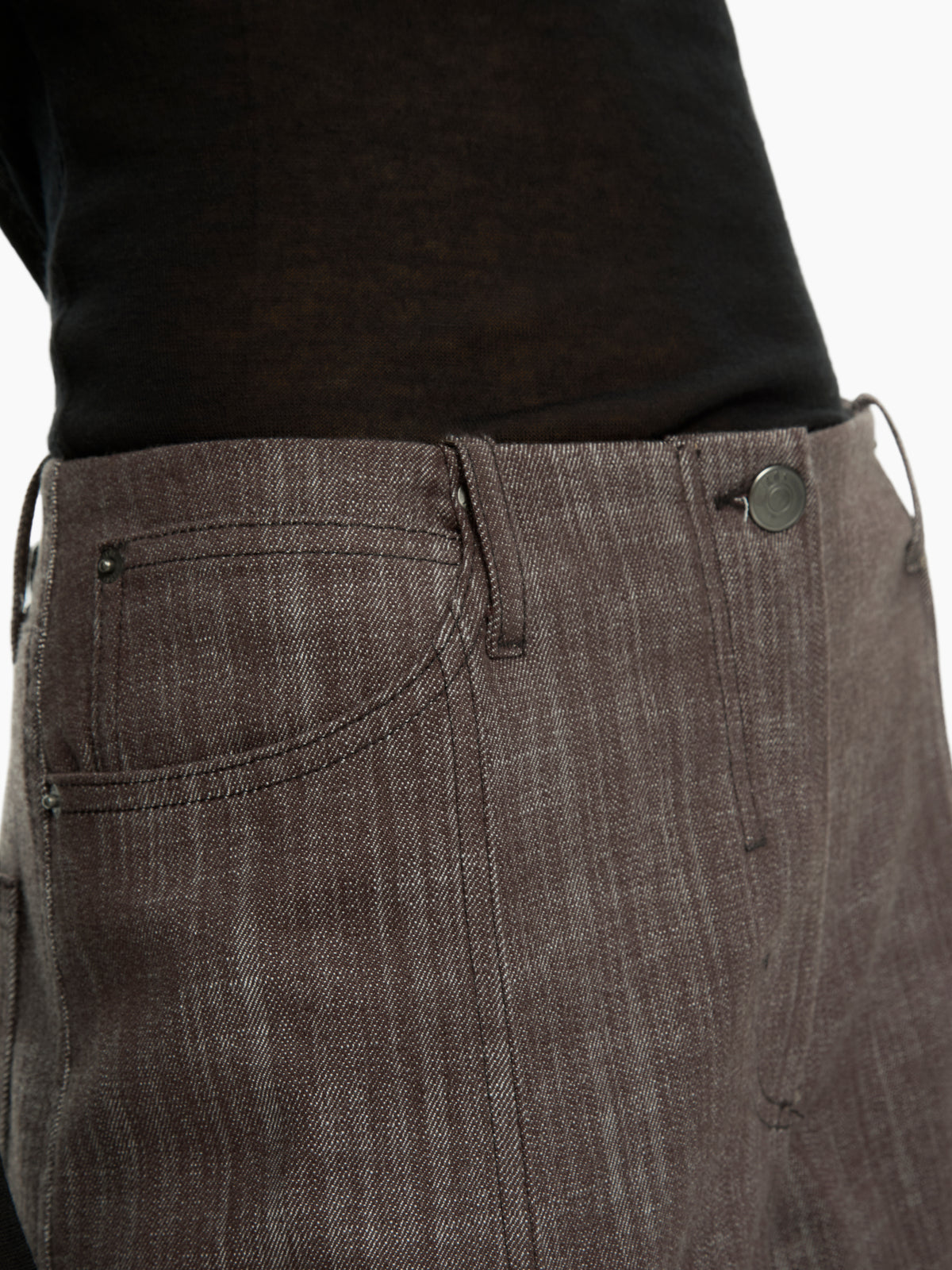 IXOS Pantaloni ampi in denim MARRONE