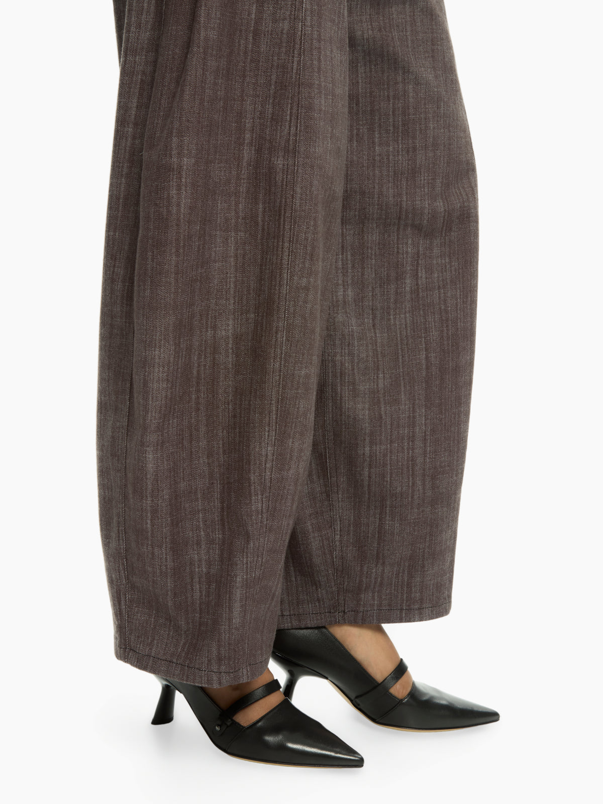 IXOS Pantaloni ampi in denim MARRONE