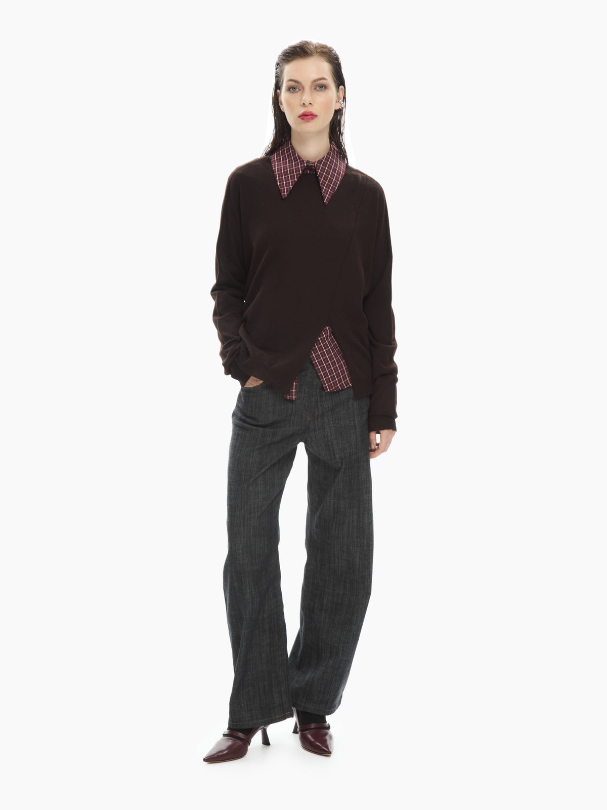 IXOS Pantaloni in denim dritti NERO