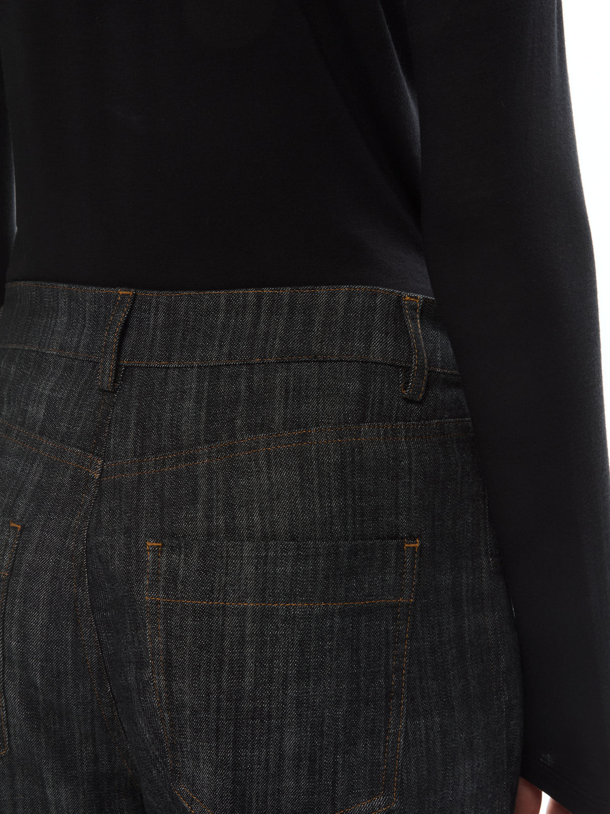 IXOS Pantaloni in denim dritti NERO
