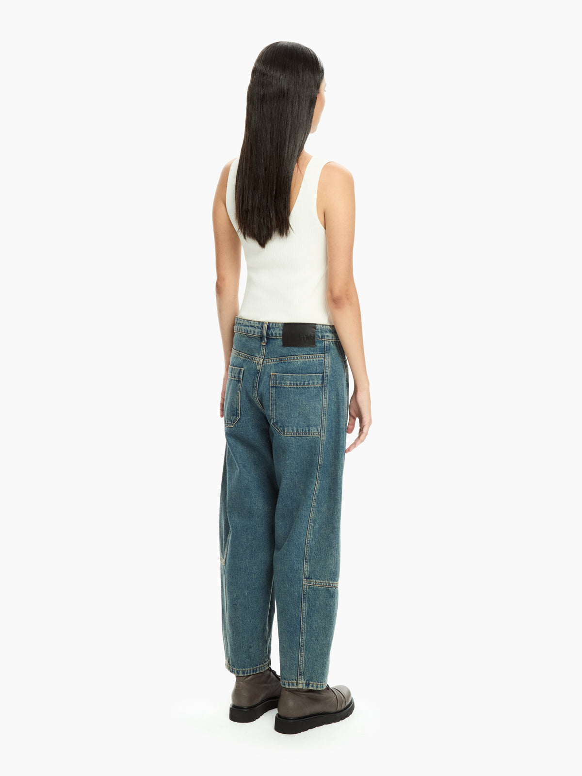 IXOS Jeans balloon con cuciture verticali