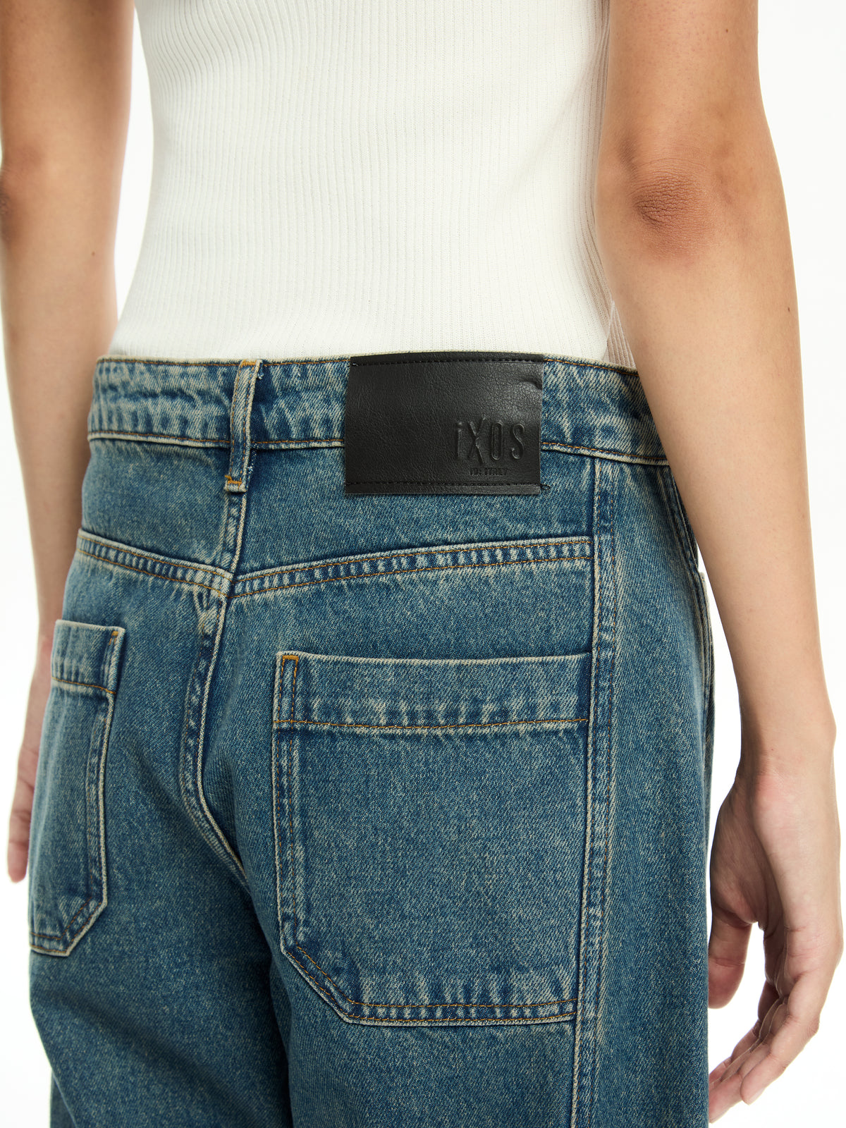 IXOS Jeans balloon con cuciture verticali