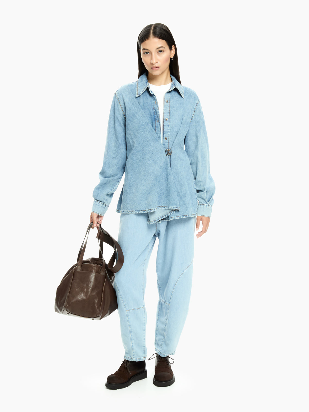 IXOS Jeans carrot in denim washed CELESTE