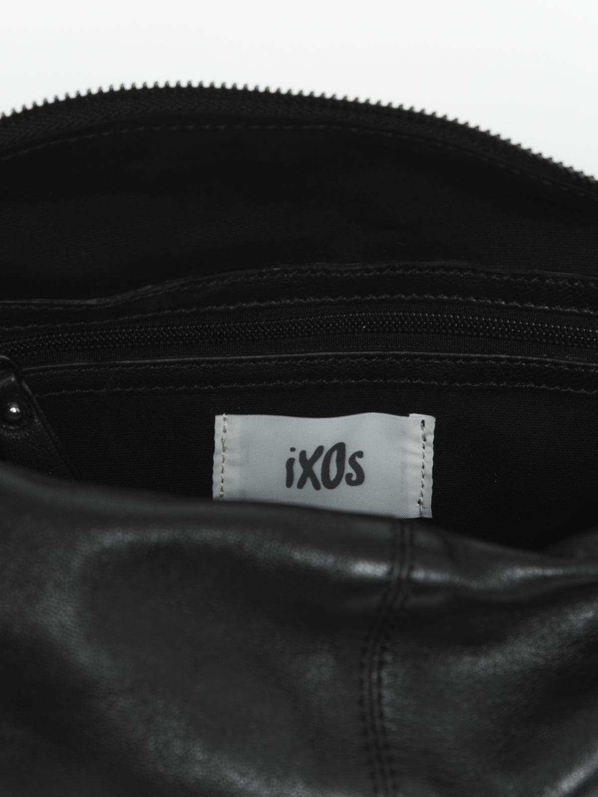 IXOS Borsa hobo in pelle NERO