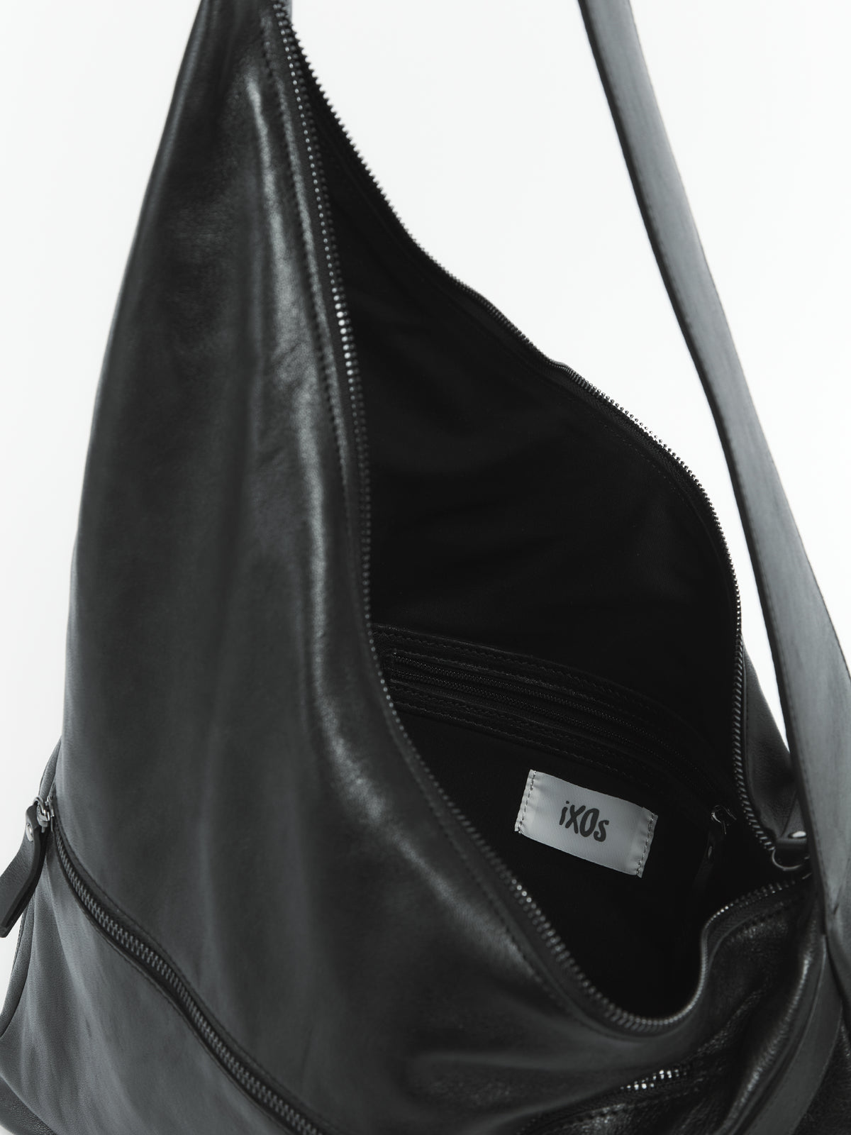 IXOS Borsa hobo asimmetrica NERO