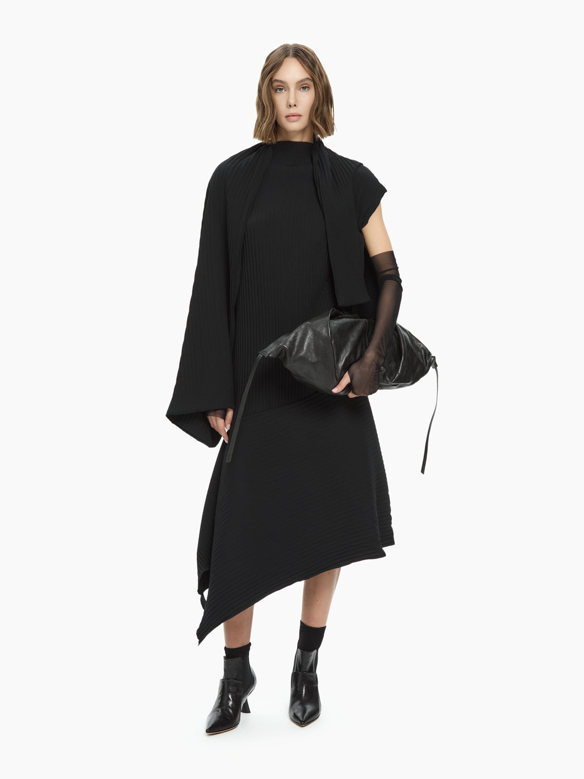 IXOS Mantella plissé NERO