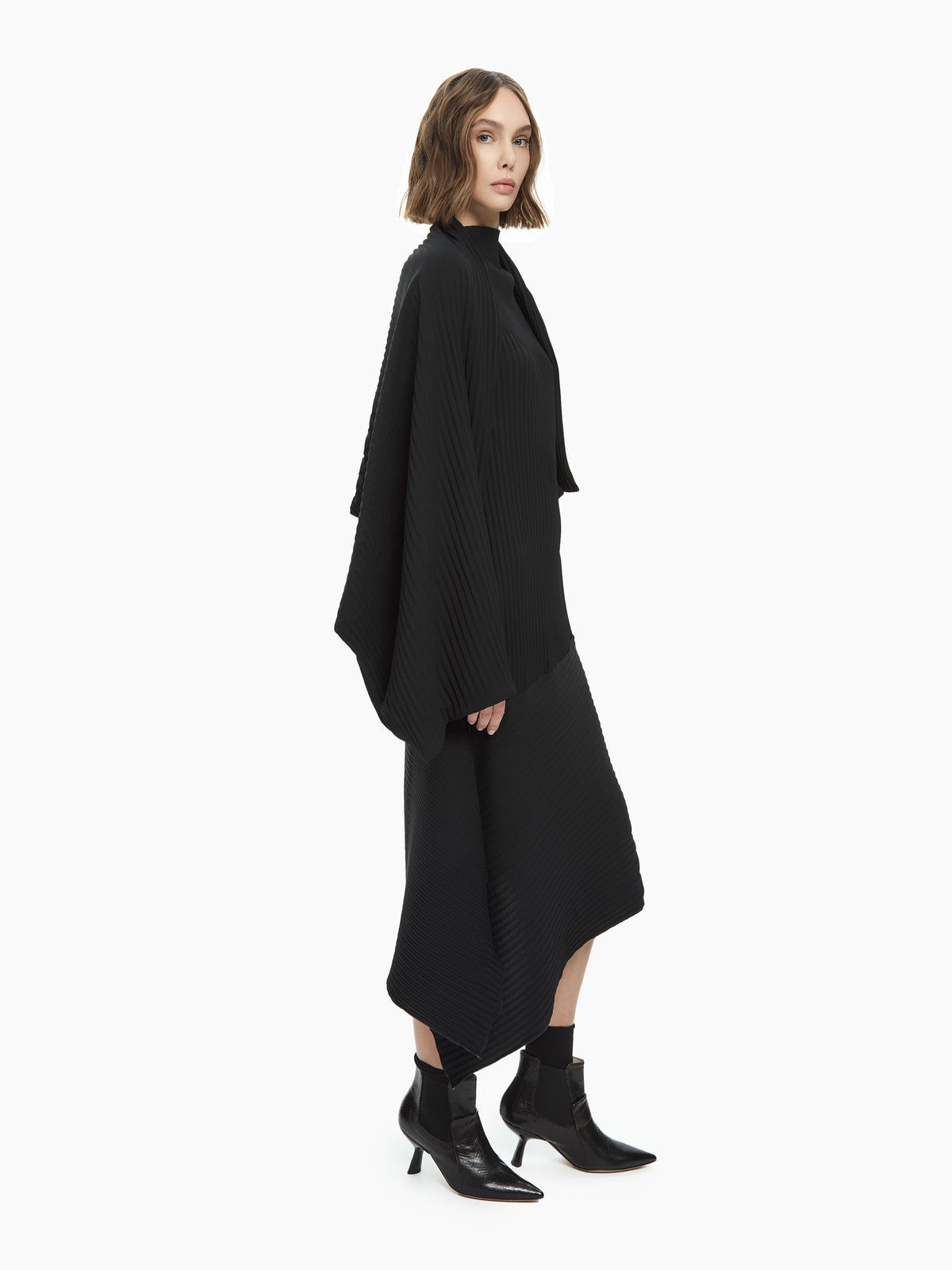 IXOS Mantella plissé NERO