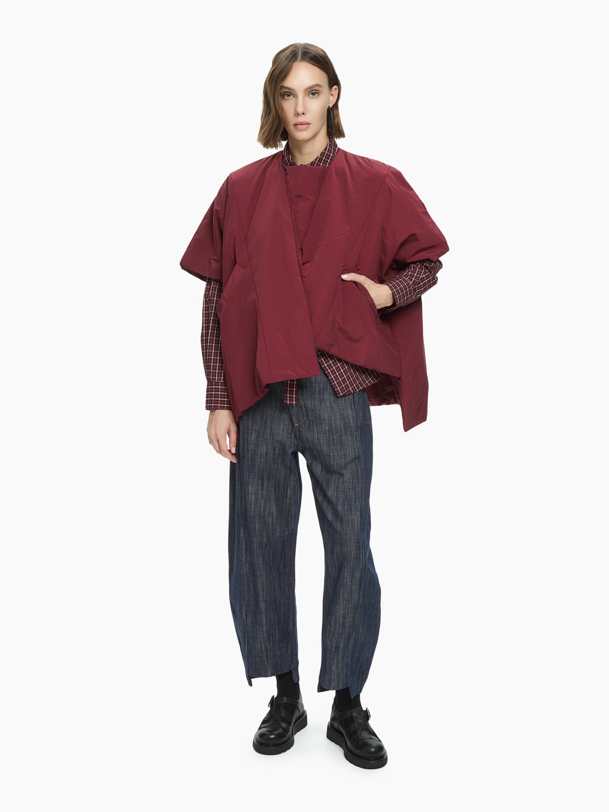 IXOS Giacca imbottita oversize BORDEAUX