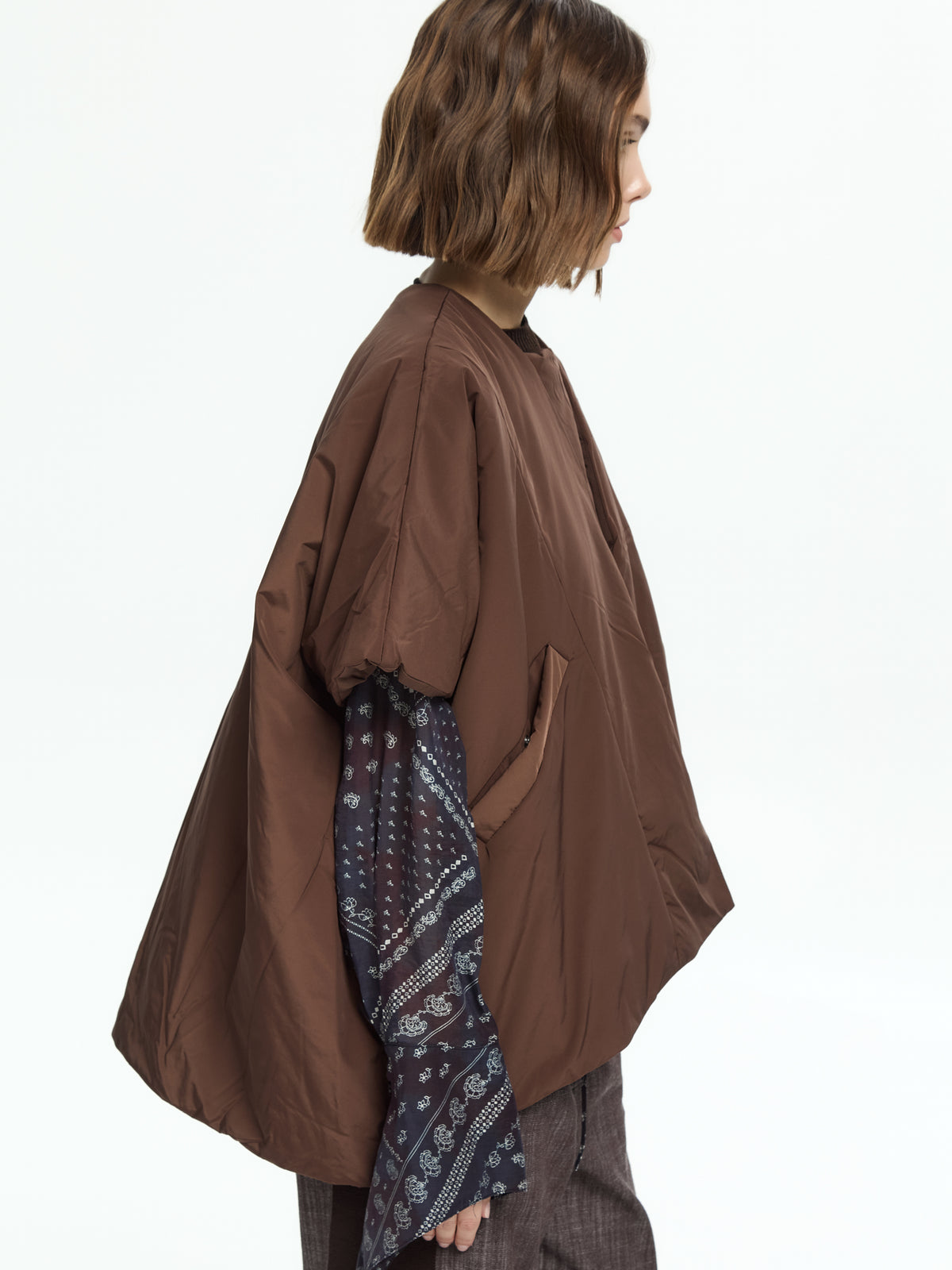 IXOS Giacca imbottita oversize MARRONE