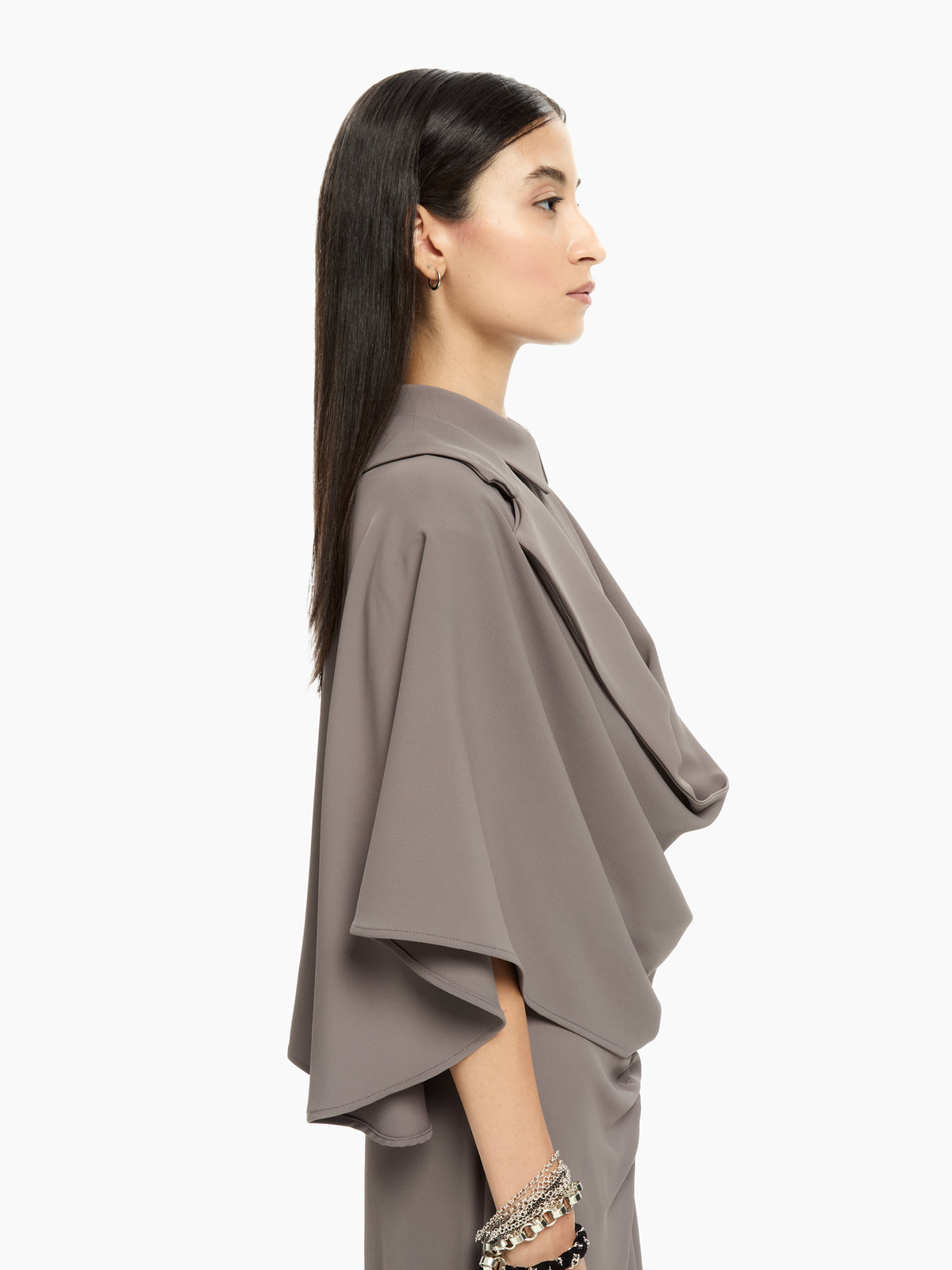 IXOS Top drappeggiato GRIGIO