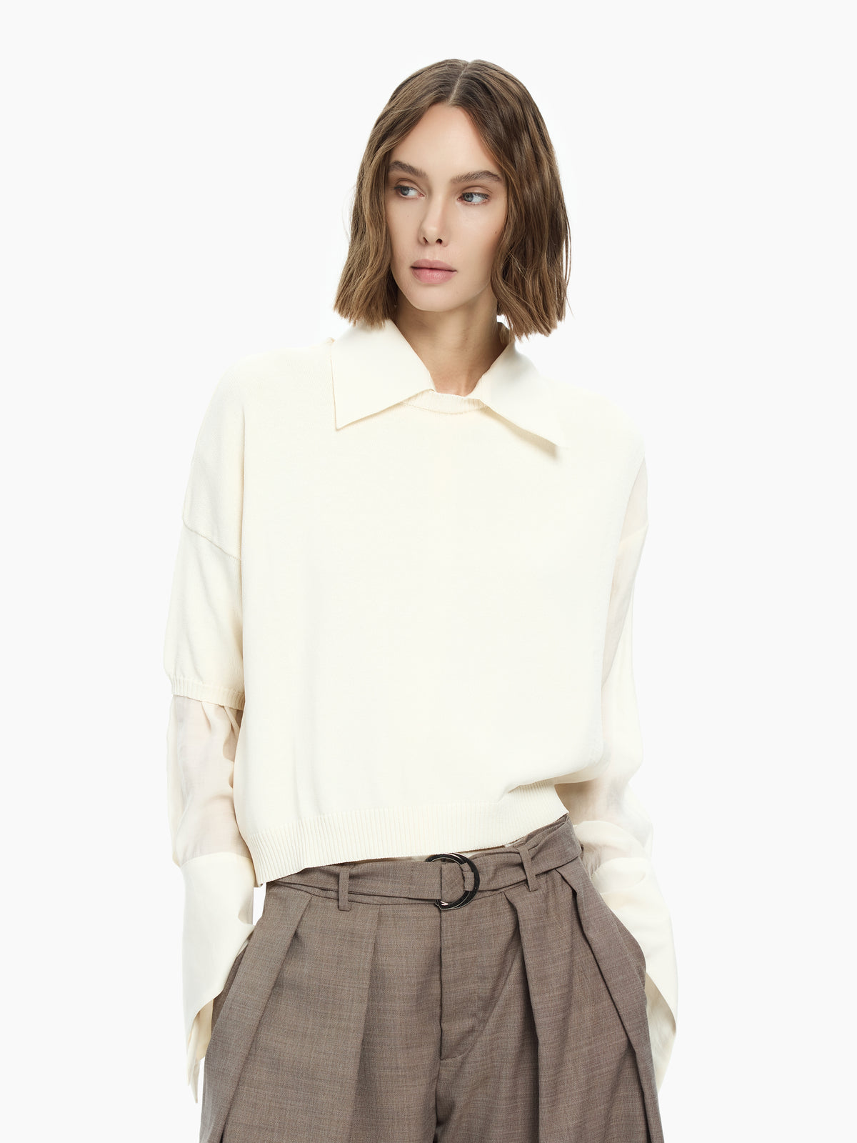 IXOS Maglia con spalla scoperta BIANCO