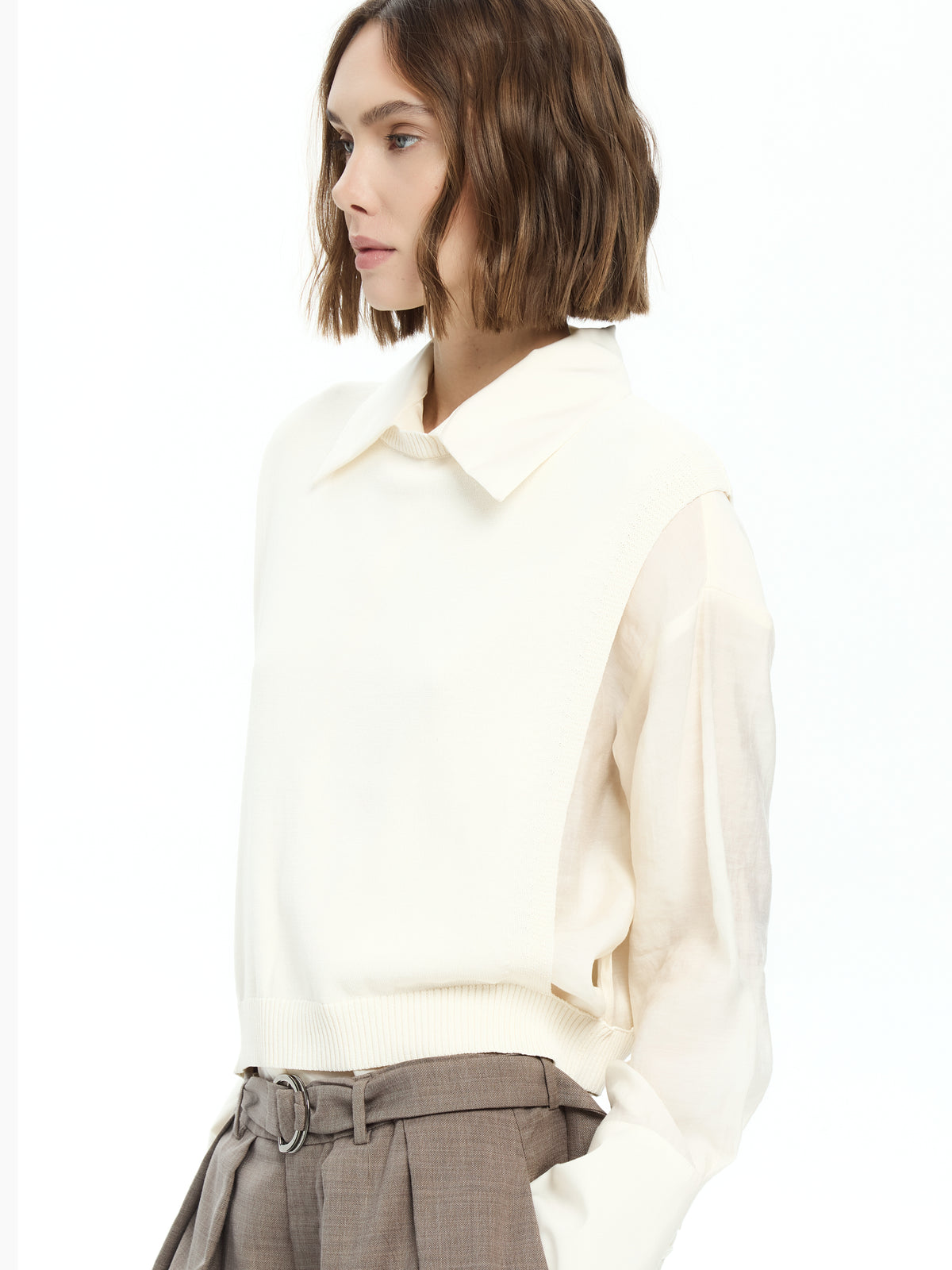 IXOS Maglia con spalla scoperta BIANCO