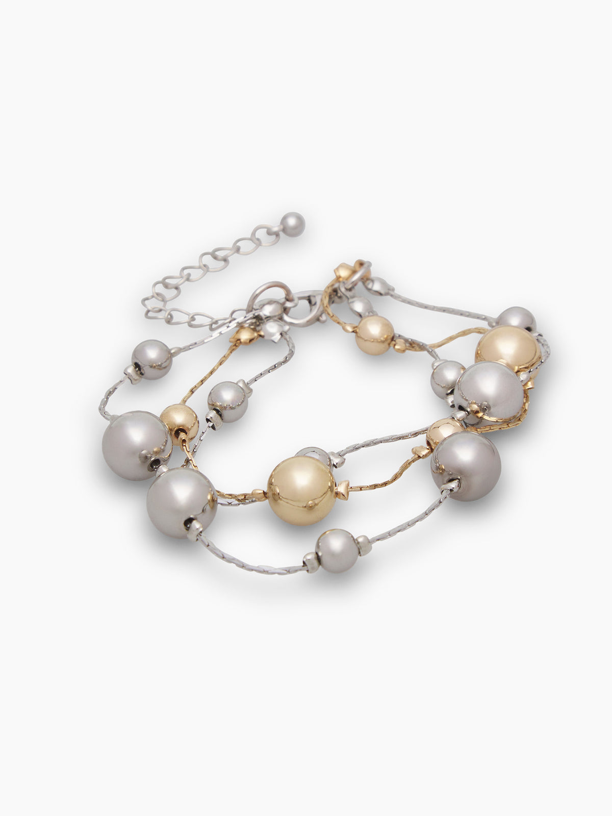 IXOS Bracciale multilayer con sfere ORO